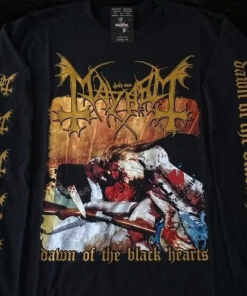 Camibuso Mayhem Dawn of the Black Hearts - Negro vista frontal